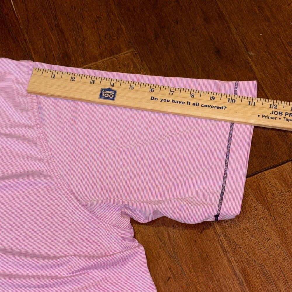 Men's FootJoy Pink Heather‎ Stretch Fabric Polo Large. No Logos - Picture 6 of 7